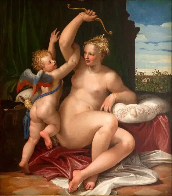 Venus de-montant Cupidon - Paul Véronèse