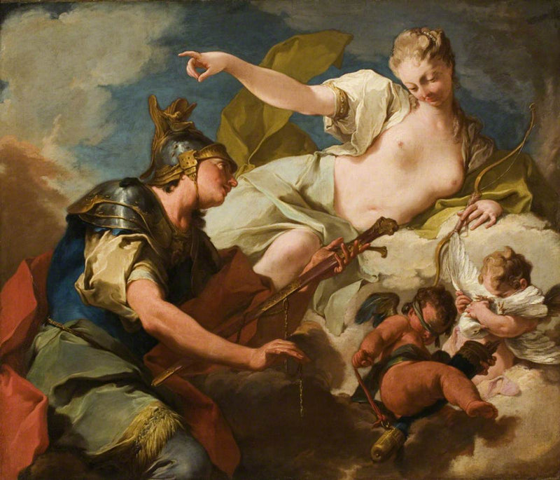 Venus antaa aseita Eneeelle - Giovanni Battista Pittoni