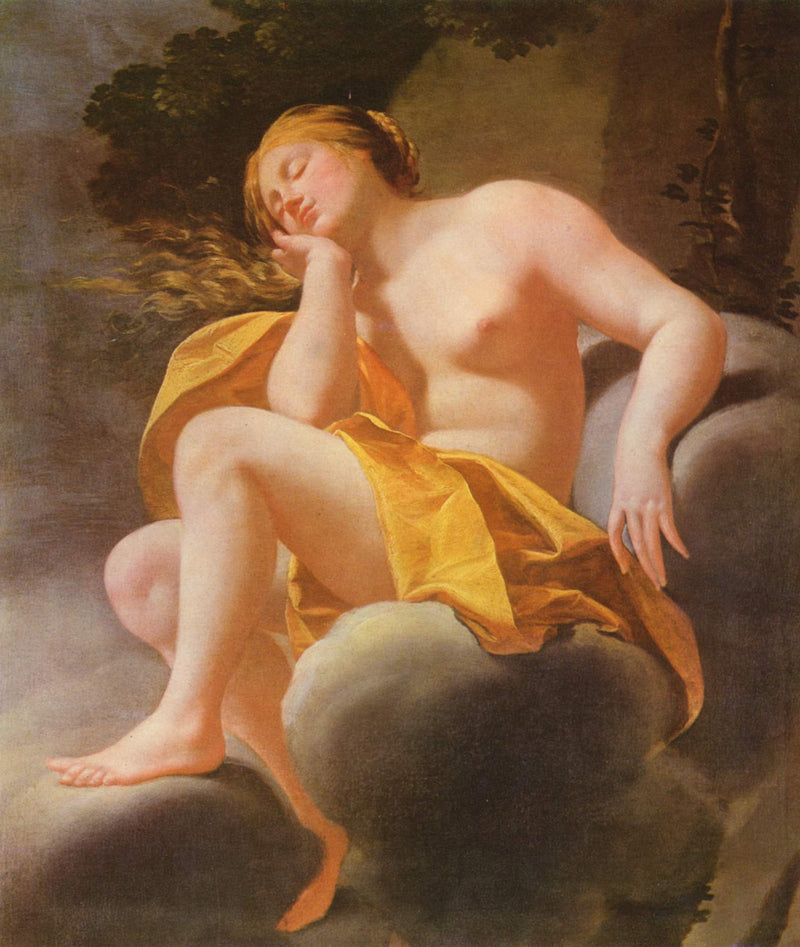 Vénus nukkumassa pilvien päällä - Simon Vouet