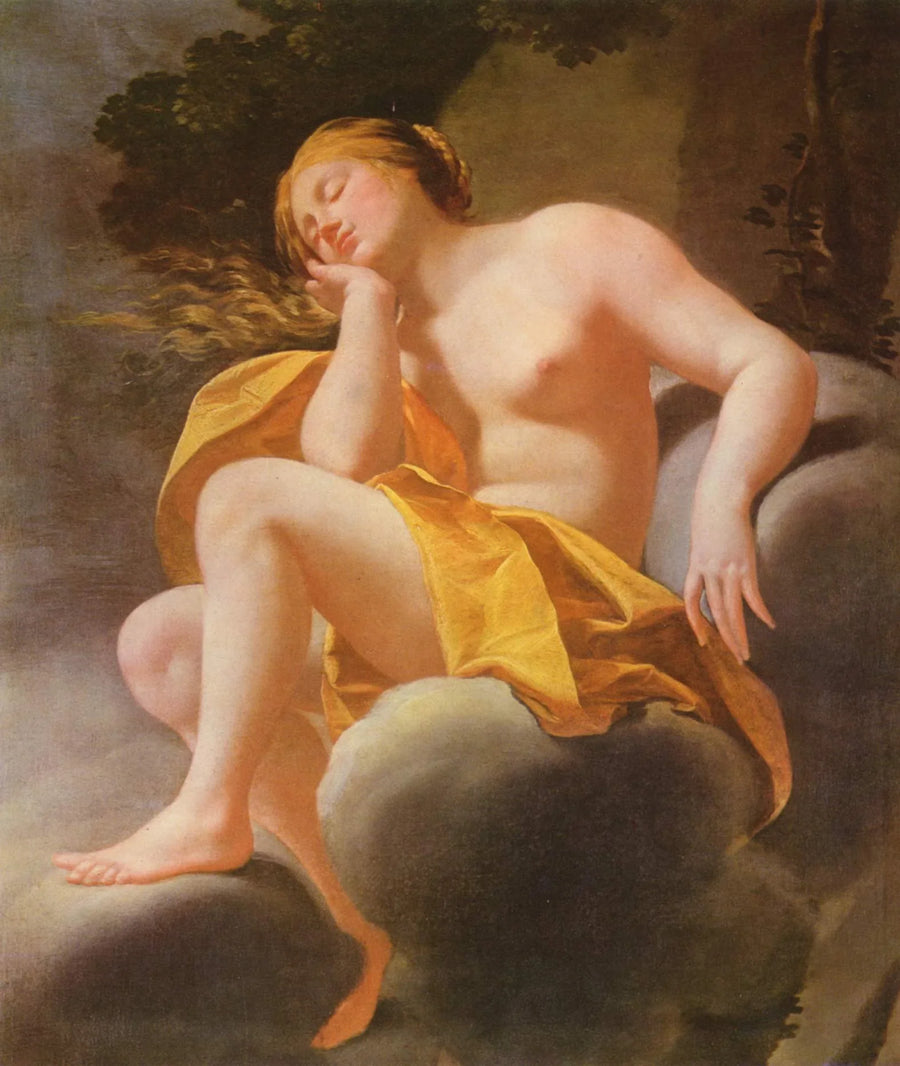 Vénus nukkumassa pilvien päällä - Simon Vouet