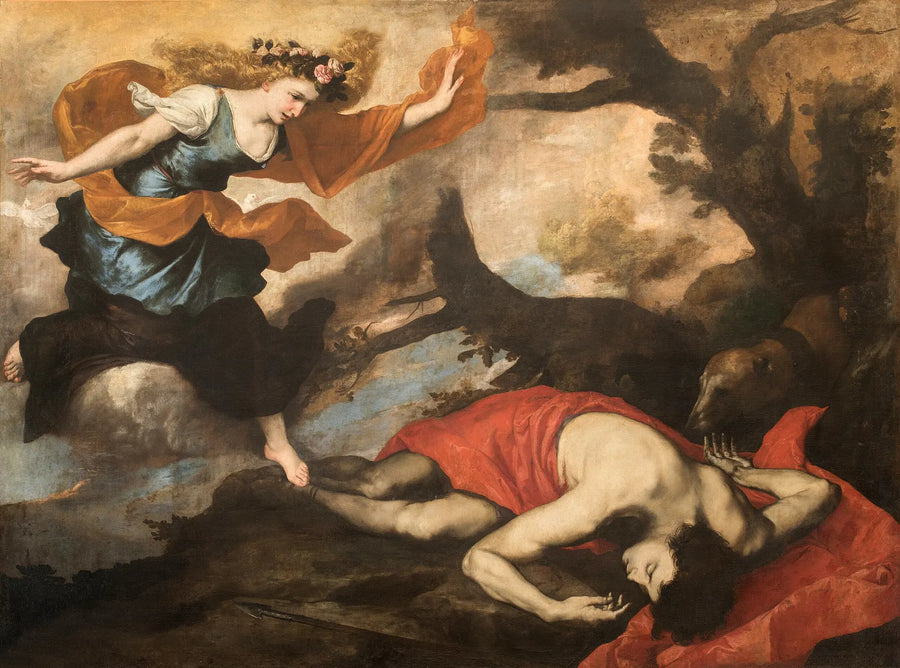 Venus ja Adonis - Jusepe de Ribera
