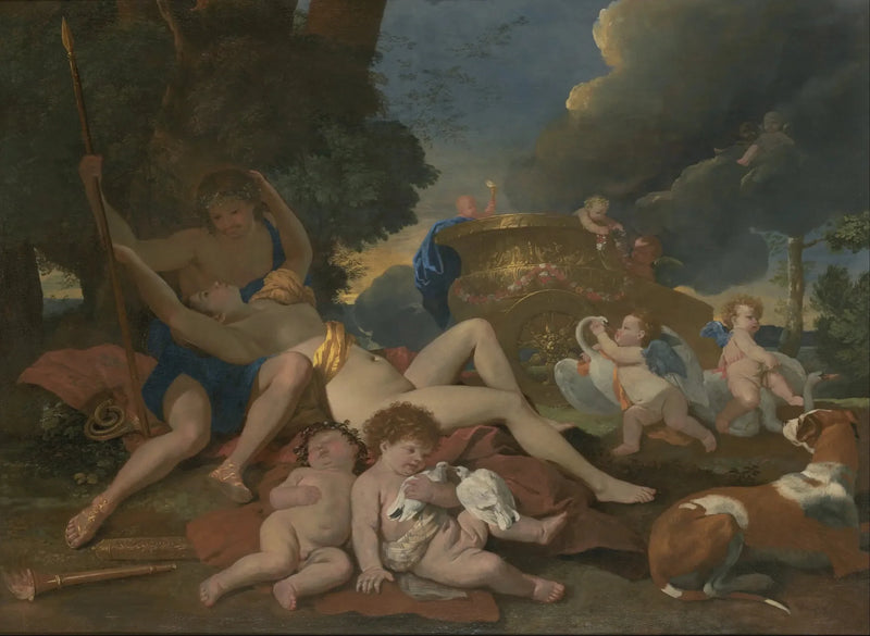 Venus ja Adonis - Nicolas Poussin