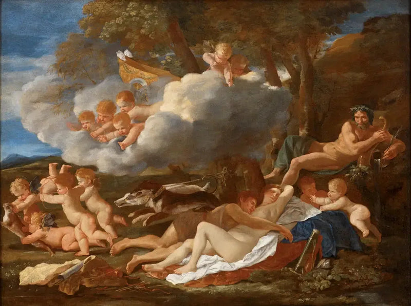 Venus ja Adonis - Nicolas Poussin