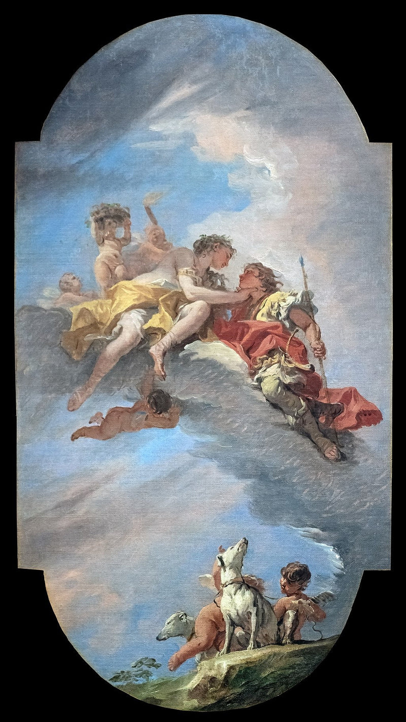 Venus ja Adonis - Sebastiano Ricci