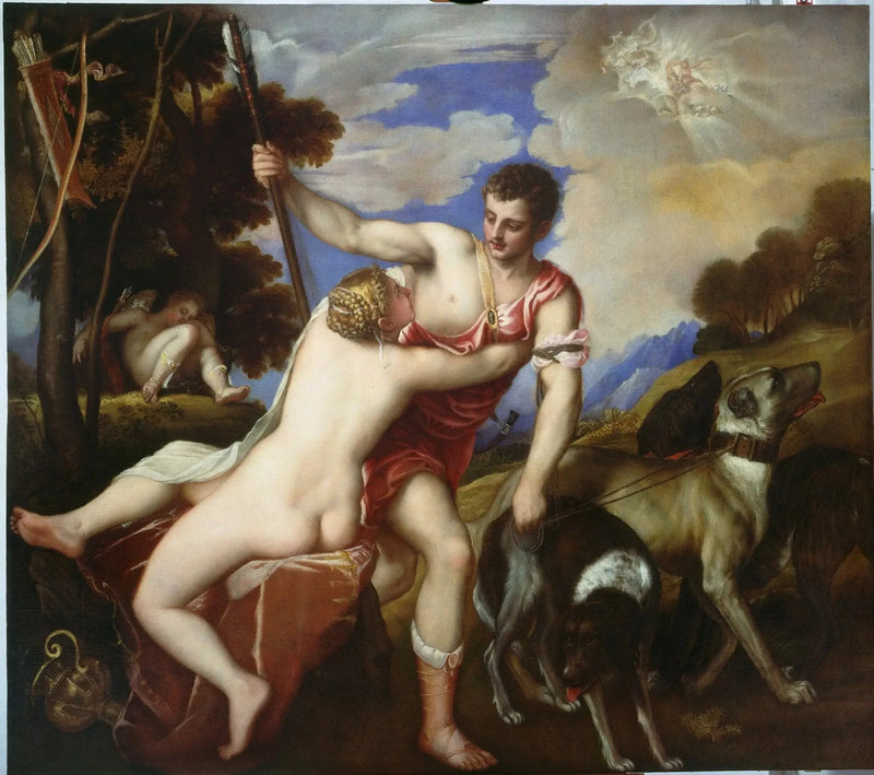 Venus ja Adonis - Titian