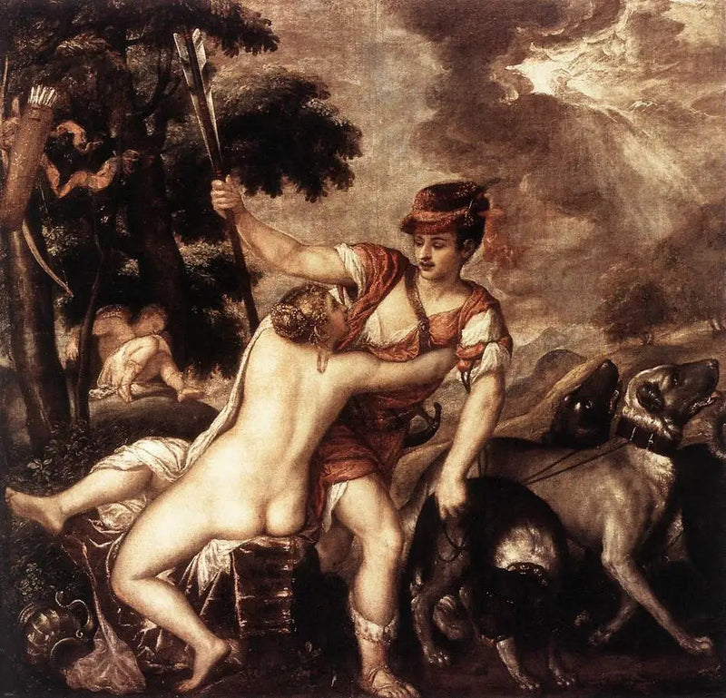 Venus ja Adonis - Titian