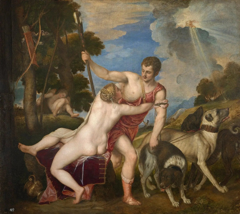 Venus ja Adonis - Titian