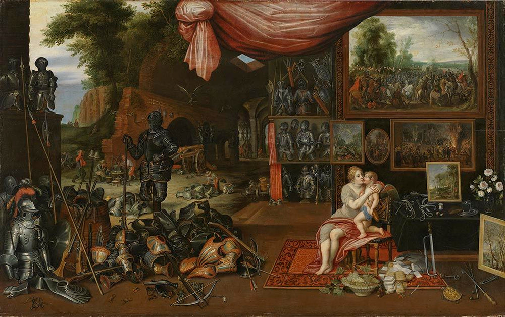 Vénus et Amour dans la Schmiede des Vulkan - Jan Brueghel l'Ancien image 1 copie de tableau peinte à la main