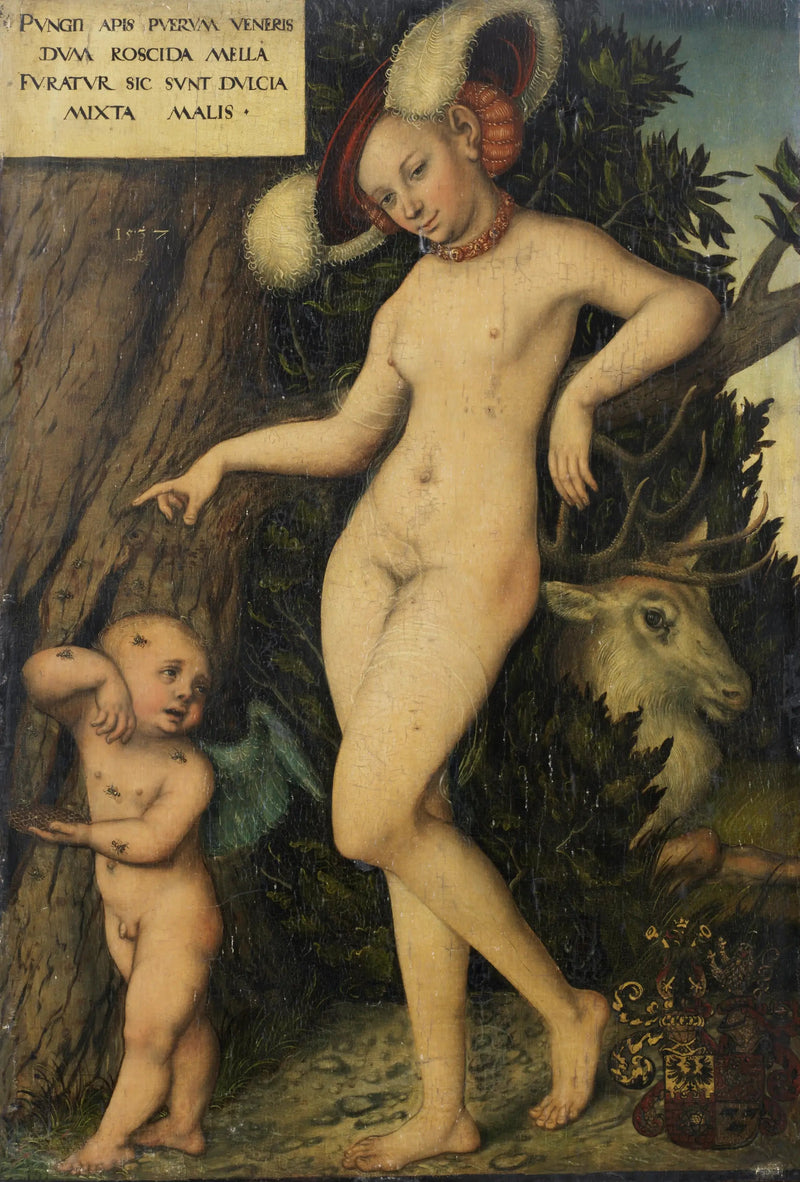 Vénus et Cupidon - Lucas Cranach vanhempi