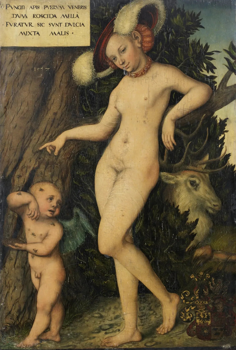 Vénus et Cupidon - Lucas Cranach vanhempi