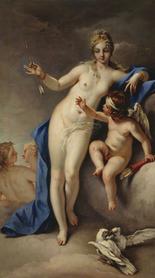 Venus ja Cupido - Sebastiano Ricci