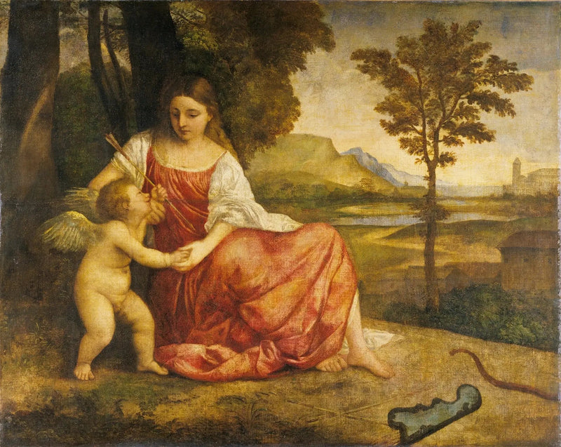 Venus ja Cupido - Titian