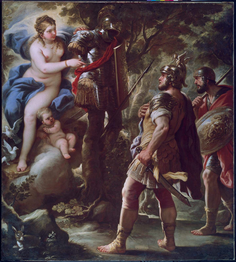 Venus ja Eneas - Luca Giordano