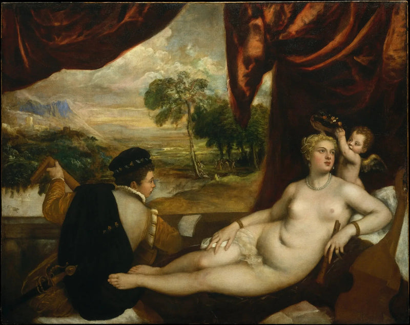 Venus ja kitaristi - Titian