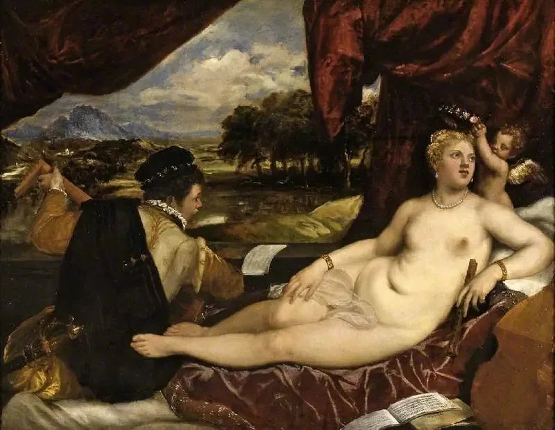 Venus ja harpunsoittaja - Titian