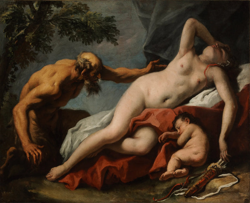 Venus ja Satyyri - Sebastiano Ricci