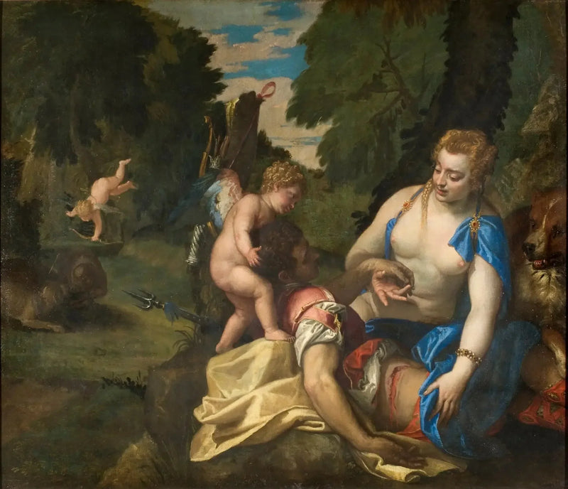Venus itkevänä Adonis - Paul Véronèse
