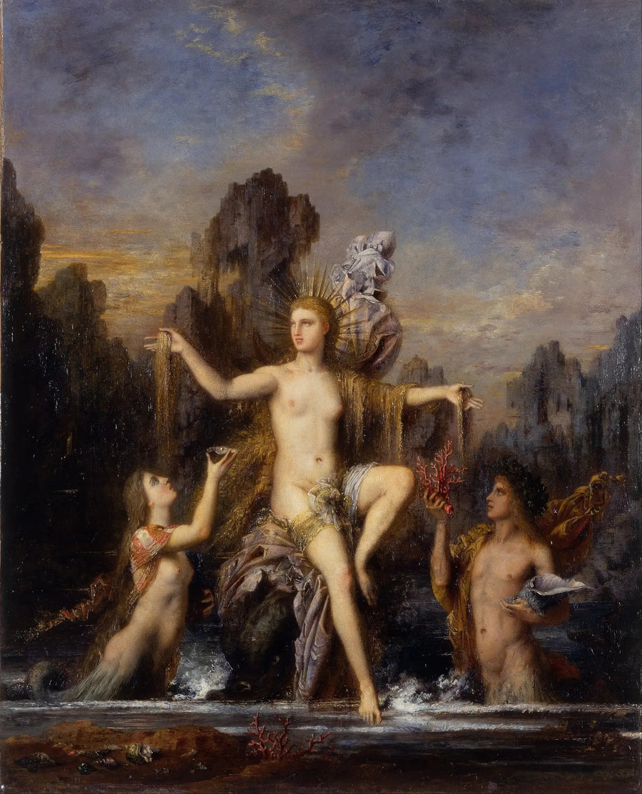 Venus nousemassa aallosta - Gustave Moreau