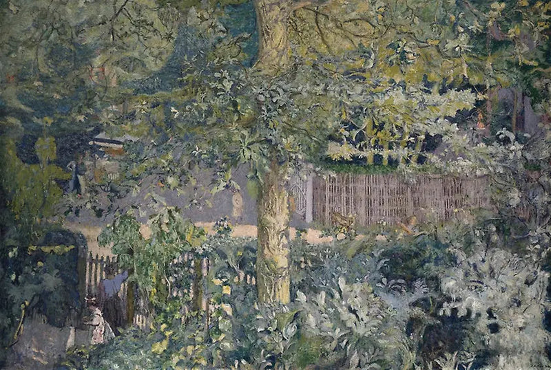 Vihreys (Lehvä, Tammi ja hedelmien myyjä) - Édouard Vuillard