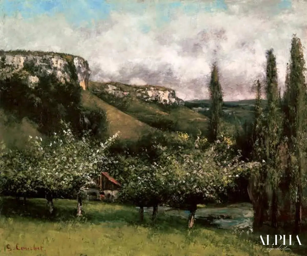 Verger de pommes - Gustave Courbet - Reproductions de tableaux et peintures haut de gamme