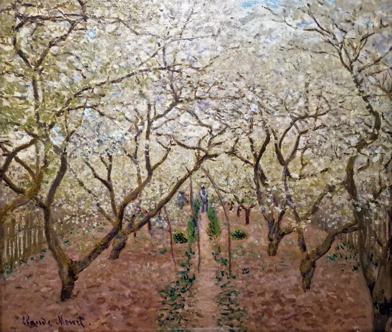 Hedelmätarha kukkivat Vétheuil W521a - Claude Monet