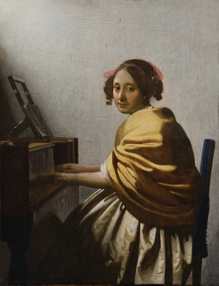 Neito istuu virginalilla - Johannes Vermeer