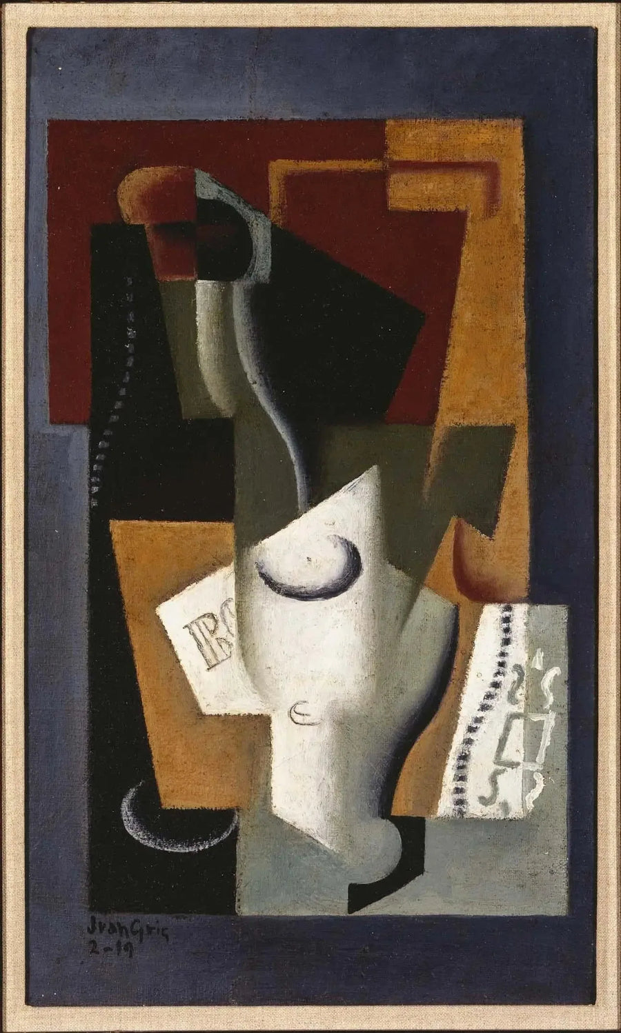 Lasi ja pullo - Juan Gris