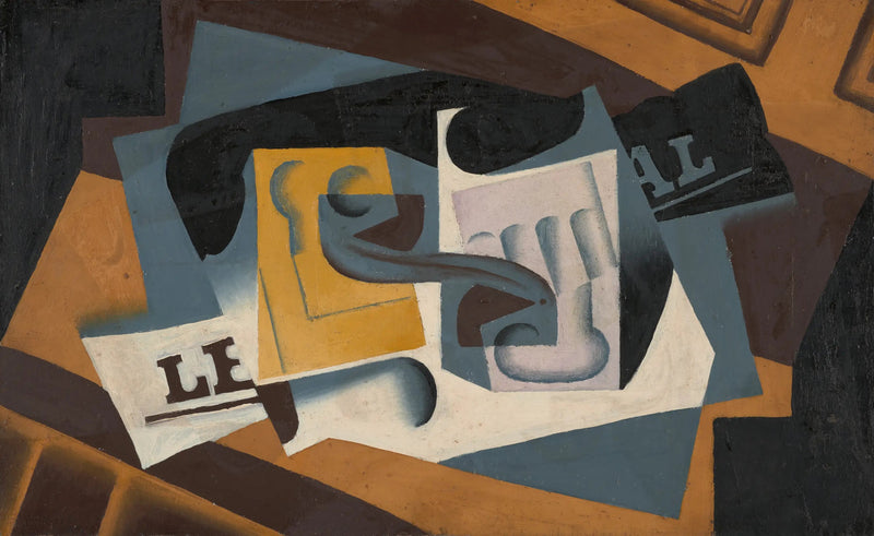 Lasi ja lehti - Juan Gris