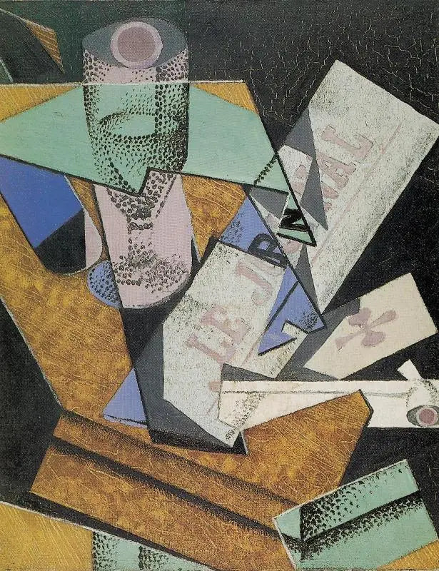 Lasi ja lehti - Juan Gris