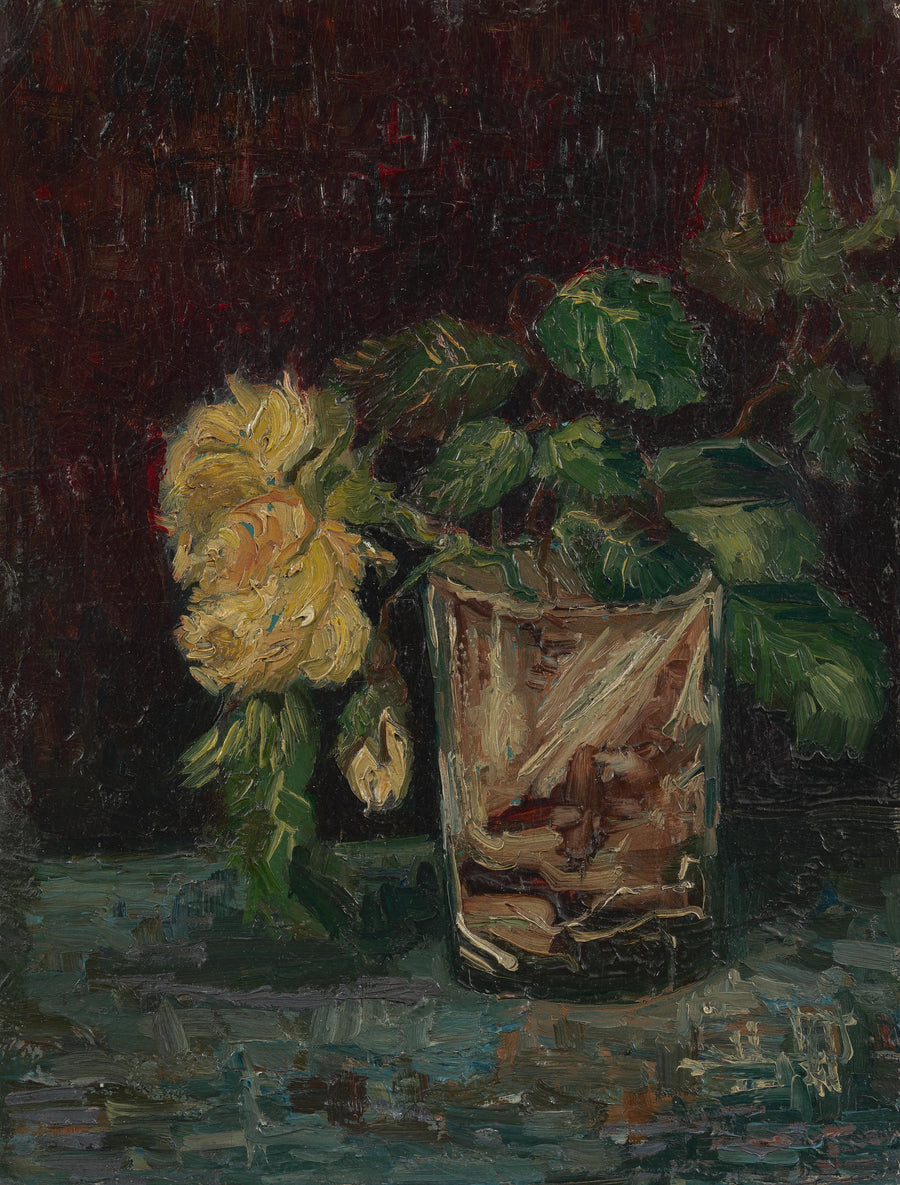 Lasia keltaisilla ruusuilla - Vincent van Gogh
