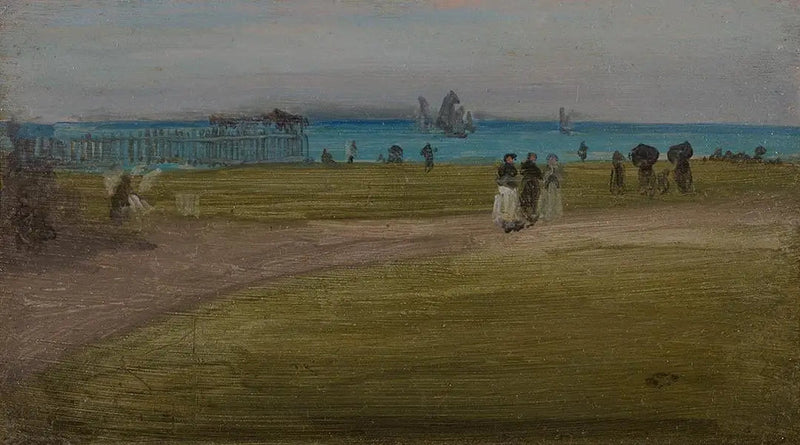 Vihreä ja Violetti: Illan Kävely - James Abbott McNeill Whistler