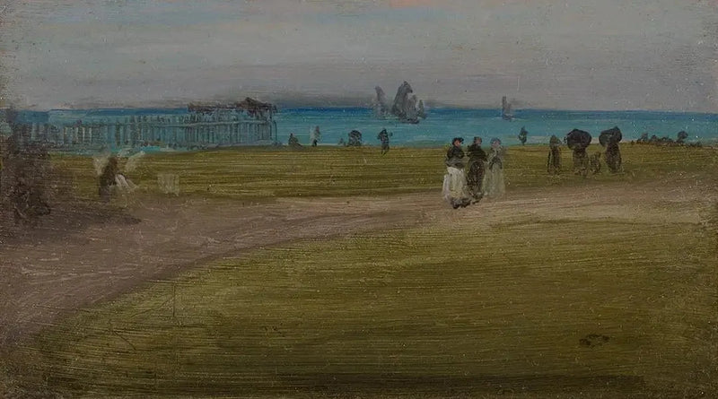 Vihreä ja Violetti: Illan Kävely - James Abbott McNeill Whistler
