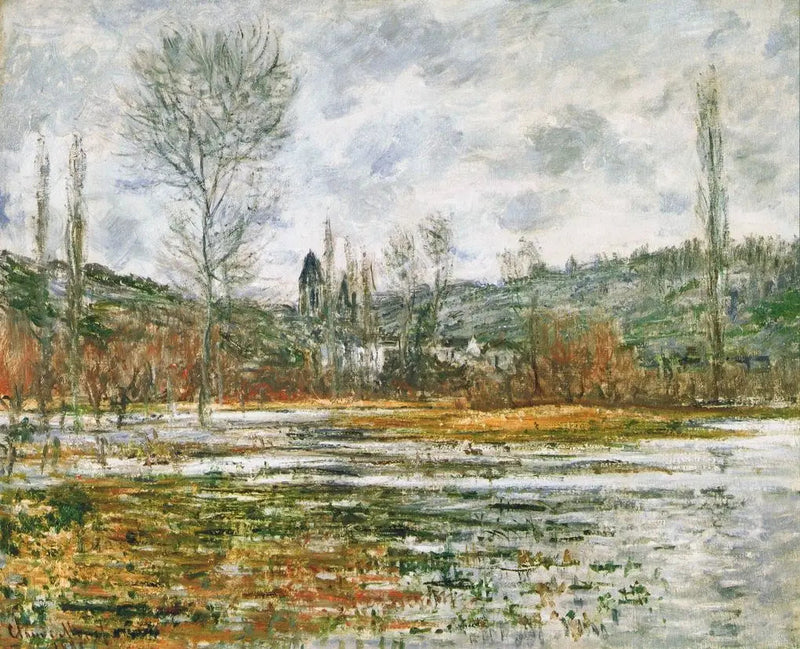 Vetheuil, tulviva niitty - Claude Monet