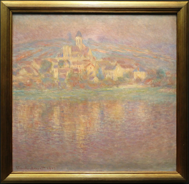 Vétheuil, laskeva aurinko - Claude Monet