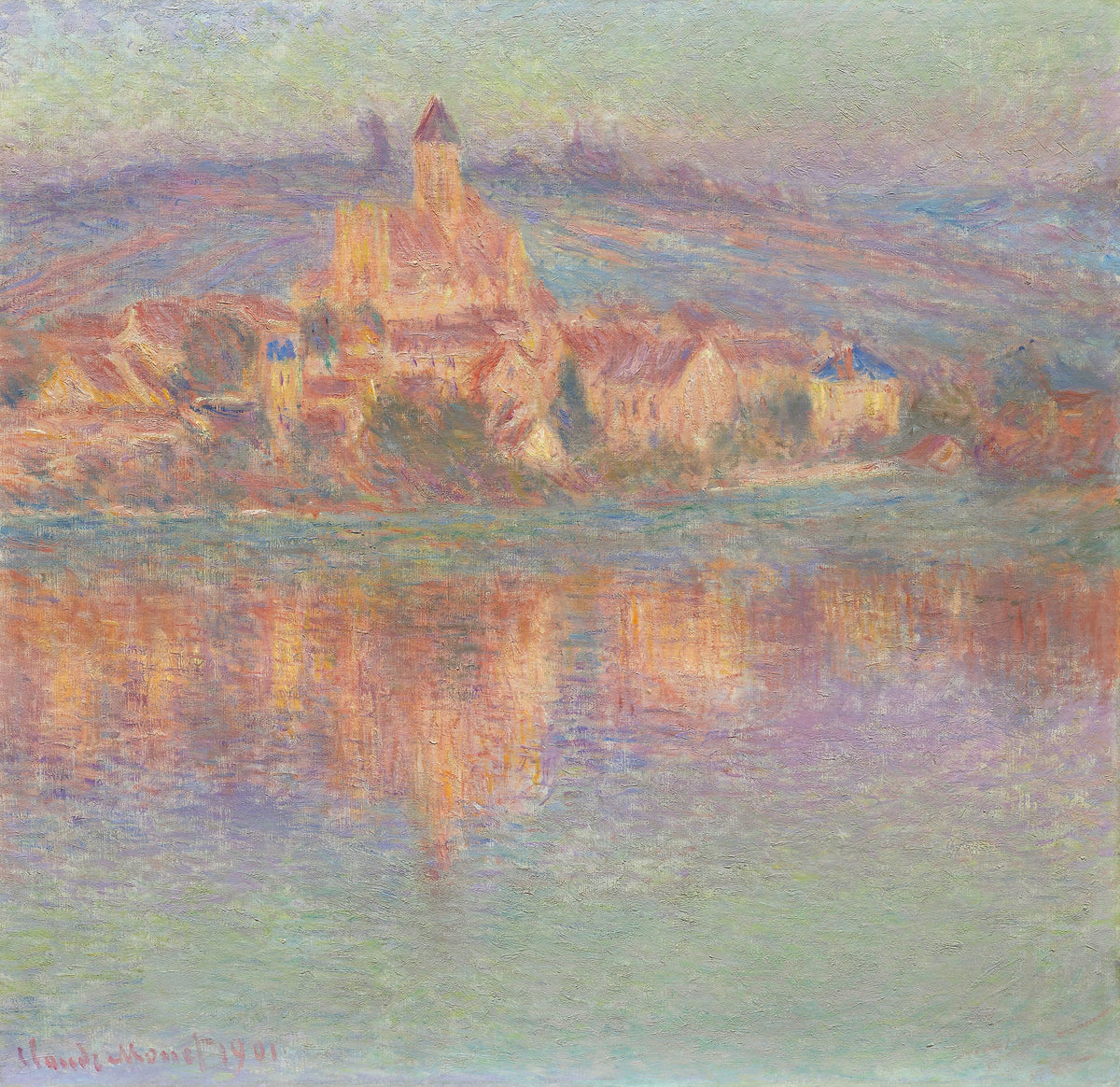 Vétheuil, iltatehoste - Claude Monet