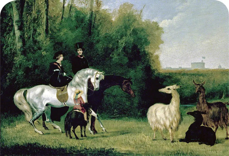 Victoria ja Albert Windsorin puistossa - John Frederick Herring, Sr.