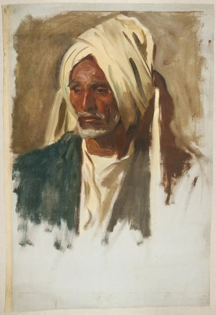 Vanhus valkoisella parralla - John Singer Sargent