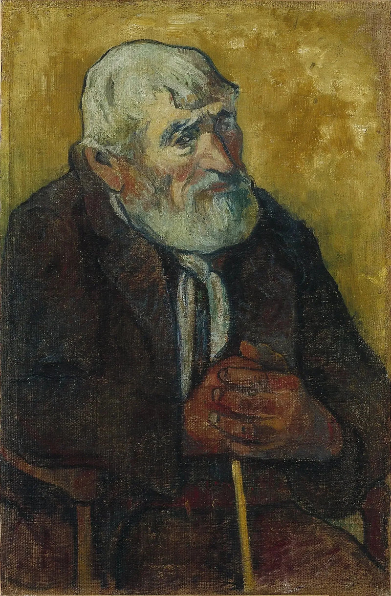 Vanha mies sauvan kanssa - Paul Gauguin