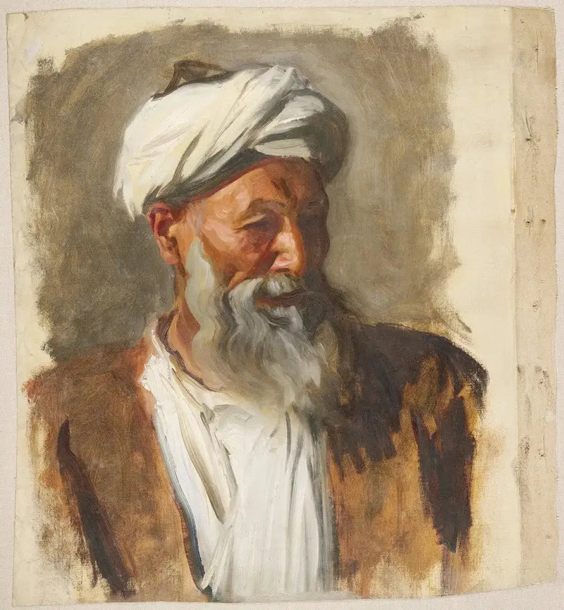 Vanhus valkoisessa turbaanissa - John Singer Sargent