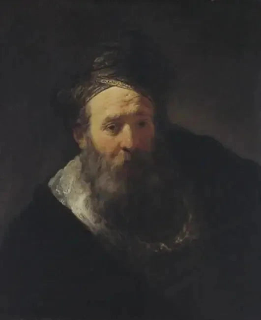 Vanha mies parta ja turban - Rembrandt