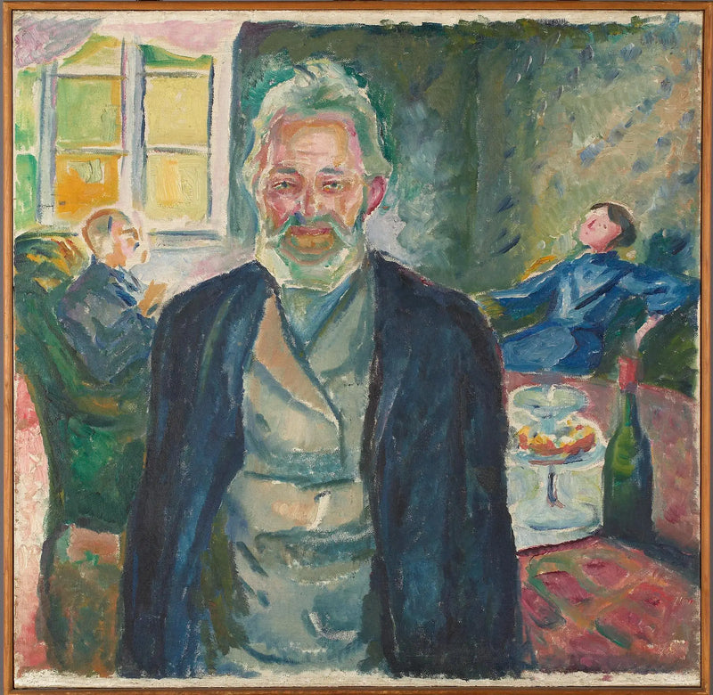 Vanha mies sisätiloissa - Edvard Munch