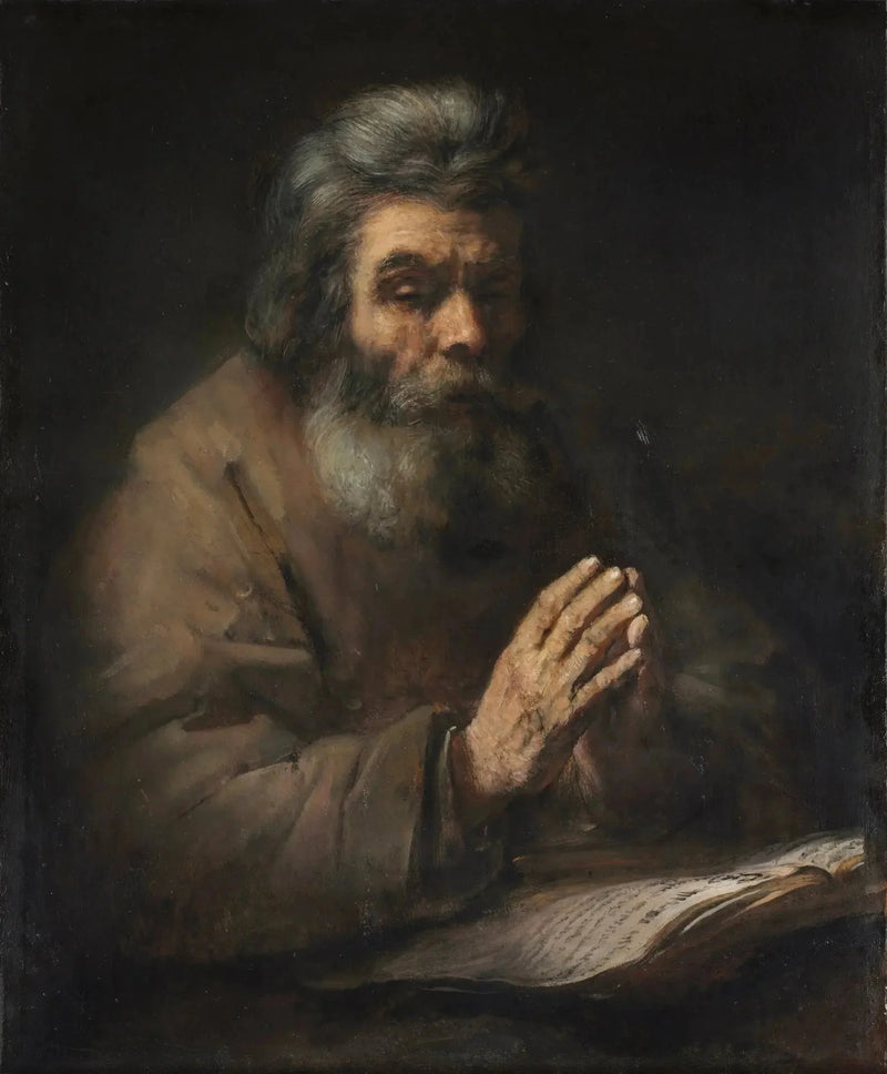Vanha mies rukouksessa - Rembrandt