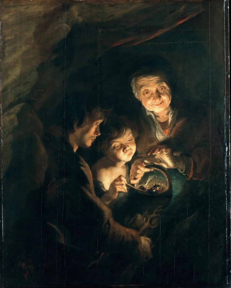 Vanhapiika hiililaatikolla - Peter Paul Rubens