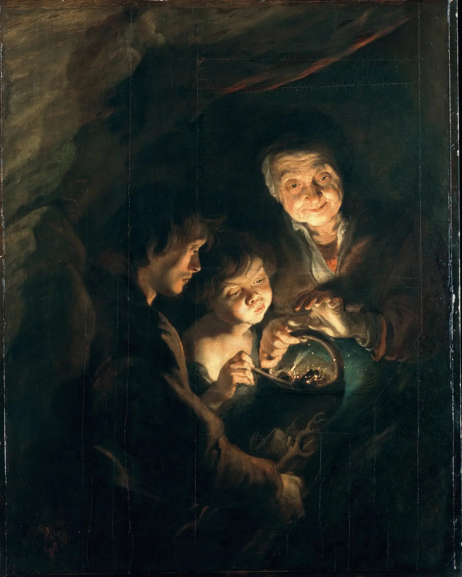 Vanhapiika hiililaatikolla - Peter Paul Rubens