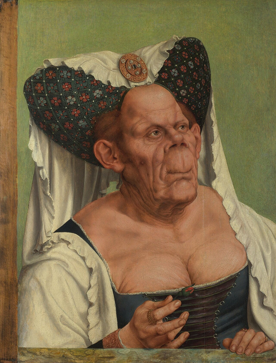 Vanha nainen groteski - Quentin Metsys