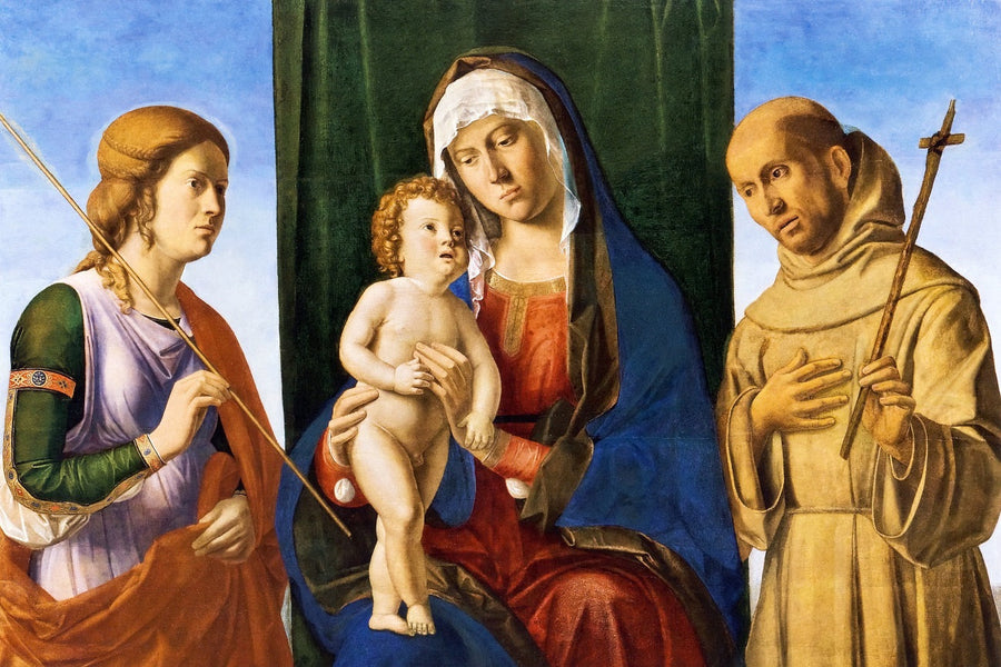 Neitsyt Jeesus-lapsen kanssa pyhimyksillä - Cima da Conegliano