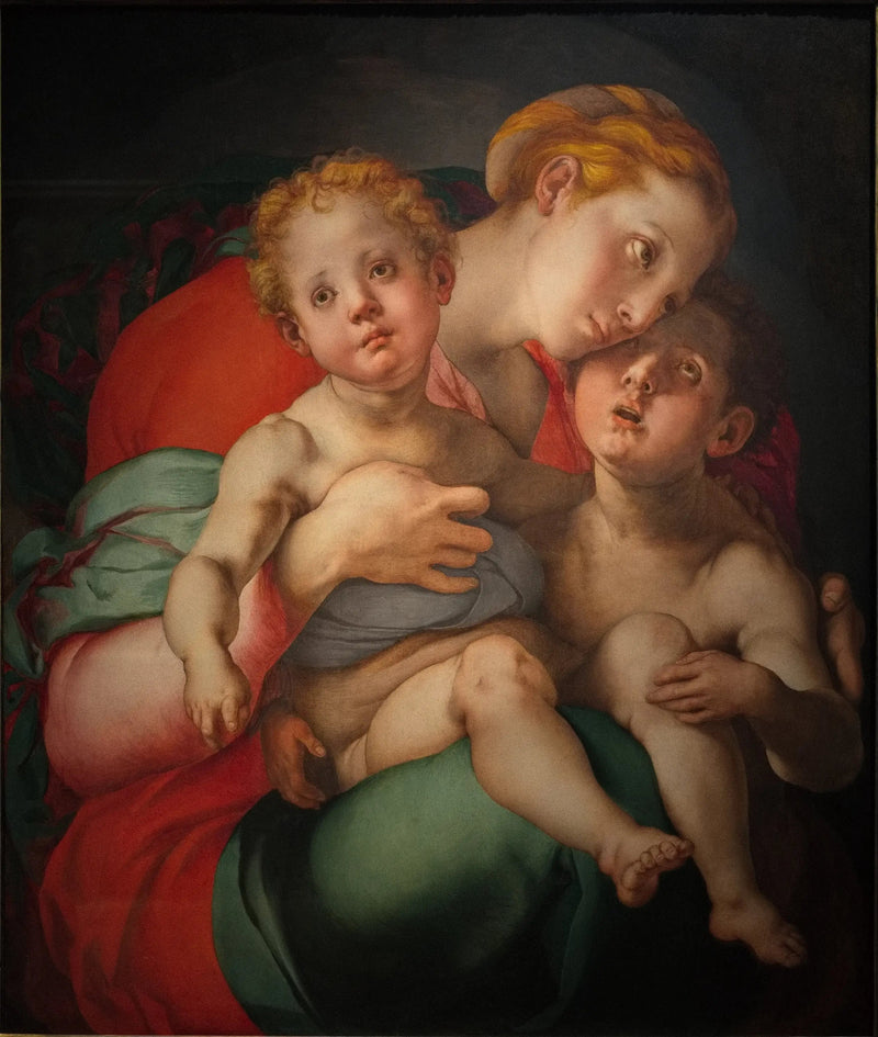 Neitsyt ja lapsi pienellä pyhimyksellä Jeanilla - Pontormo