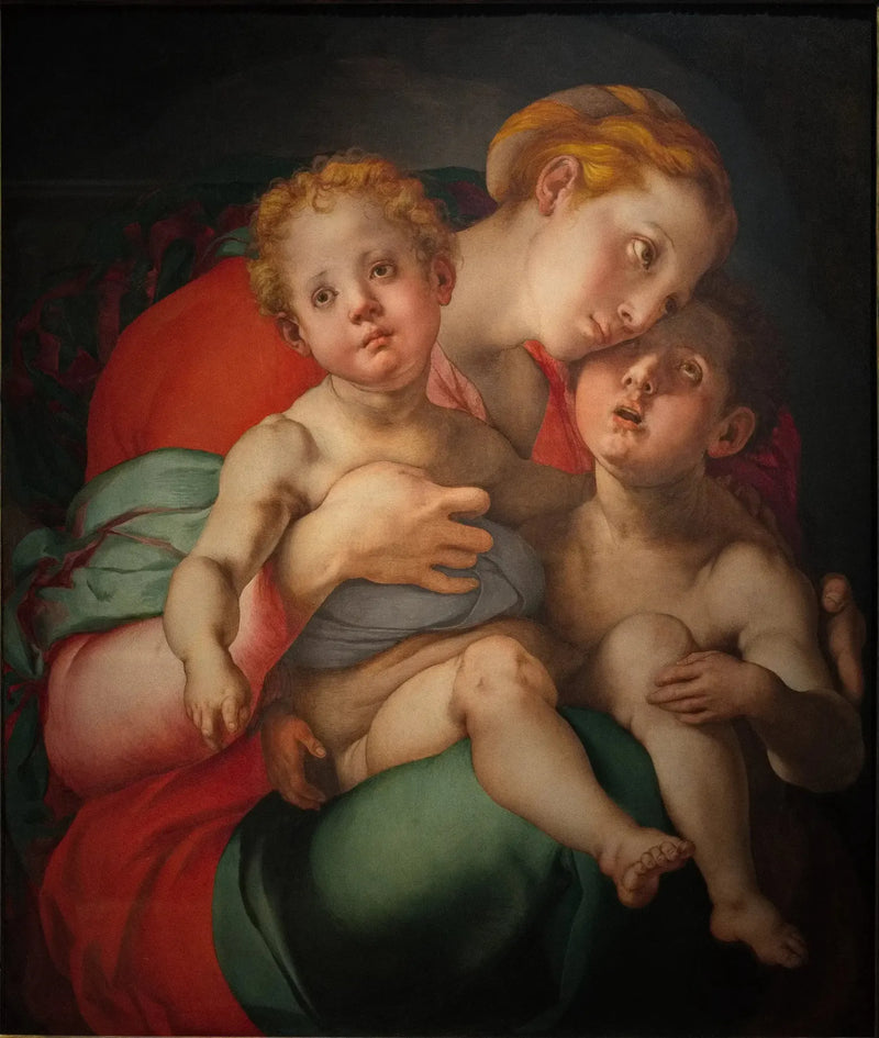 Neitsyt ja lapsi pienellä pyhimyksellä Jeanilla - Pontormo
