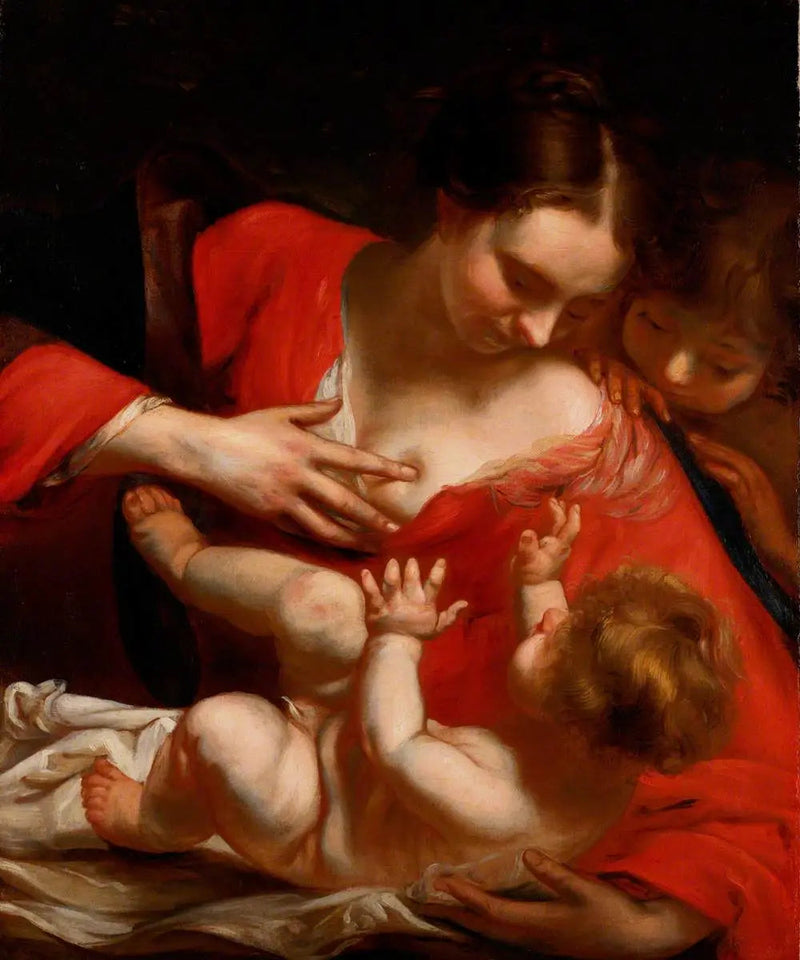 Neitsyt Jeesus-lapsen kanssa ja pyhä Johannes Kastaja lapsena - Joshua Reynolds