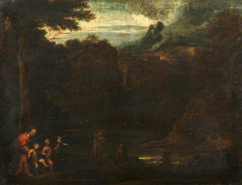 Neitsyt ja lapsi pyhimys Johannes kanssa - Domenichino